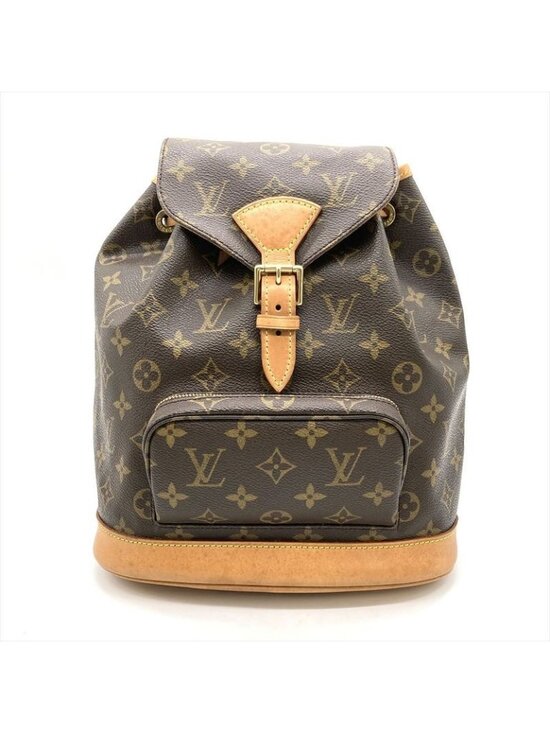 Louis Vuitton Montsouris MM Backpack Monogram Canvas Brown Gold Hardware main image 5